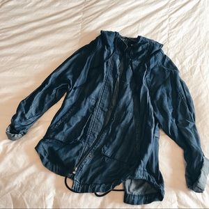 Lightweight Flowy Jean Jacket